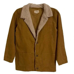 Me & Henry brown corduroy jacket size 9/10Y with a sherpa collar